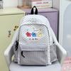 Schoolbag Japanese ins plaid backpack cute schoolbag junior high school backpack medium and small fresh schoolbag student casual backpack
