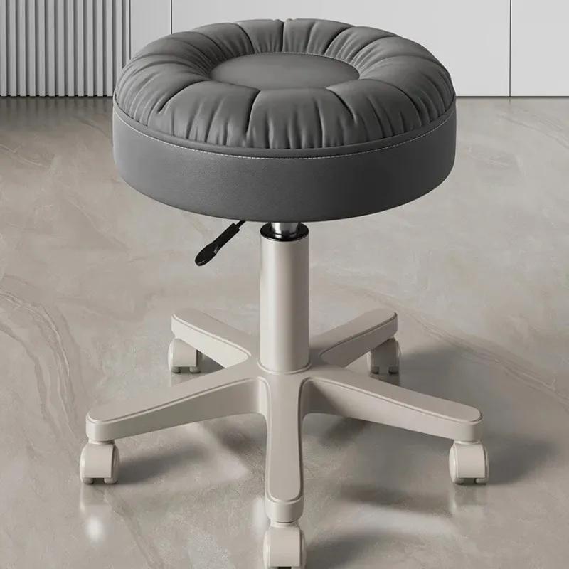 Taburete de Maquillaje, Lujo Ligero de Gama Alta para Dormitorio Femenino, Taburete de Tocador de Estilo Nuevo, Silla Pequeña Moderna y Sencilla para Salón de Uñas