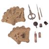 Europäisches Vintage Stickschere Set Edelstahl Europäisches Antikes Vintage Nähset für Nähen Handwerk Kunstwerke Handarbeit