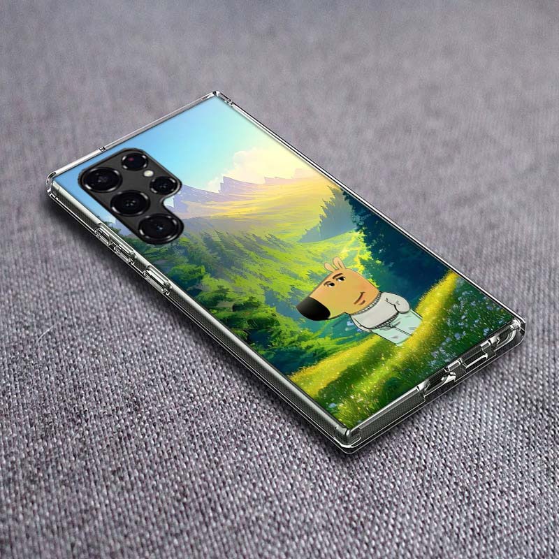 

Chill Guy-Meme Phone Case For Samsung Galaxy S24 S23 S21 S20 FE S22 S26 Ultra S25 Edge S10 Plus Cover Clear TPU Capa Shell Coque Samsung S10 PLUS