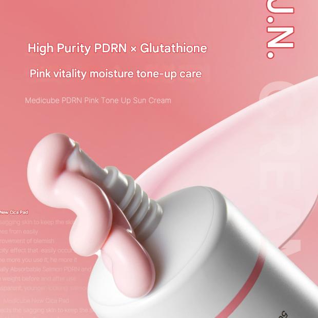 Medicube Crème solaire PDRN Tonifiant Rose 50ml  (3 Options)