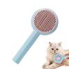 Cat Brush and Dog Brush, Self-Cleaning Slicker Brush for Long and Short Hair, Blue Pet Grooming Tool for Hair Removal
