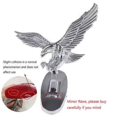 Car Front Cover Chrome Hood Ornament Badge 3D Emblem Angel Eagle For Auto Car