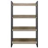 Bookshelves Artiss Book Shelf Display Shelves Corner Wall Wood Metal Stand Hollow Storage
