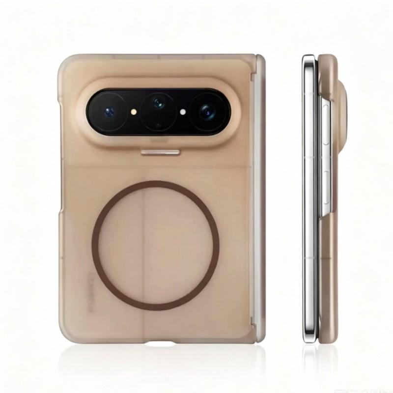Slim Matte Finish Foldable Phone Case Pura X Max With Magnetic Center Hinge Shockproof Protection