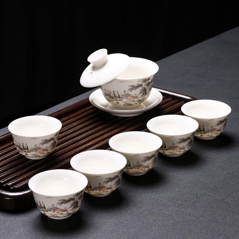 High-Grade Ceramic Gaiwan Tea Cup