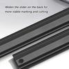 Strong Metal Ruler with Protective Edges Aluminum Straight Edges Ruler Ideal for Carpenter Designers & School Use