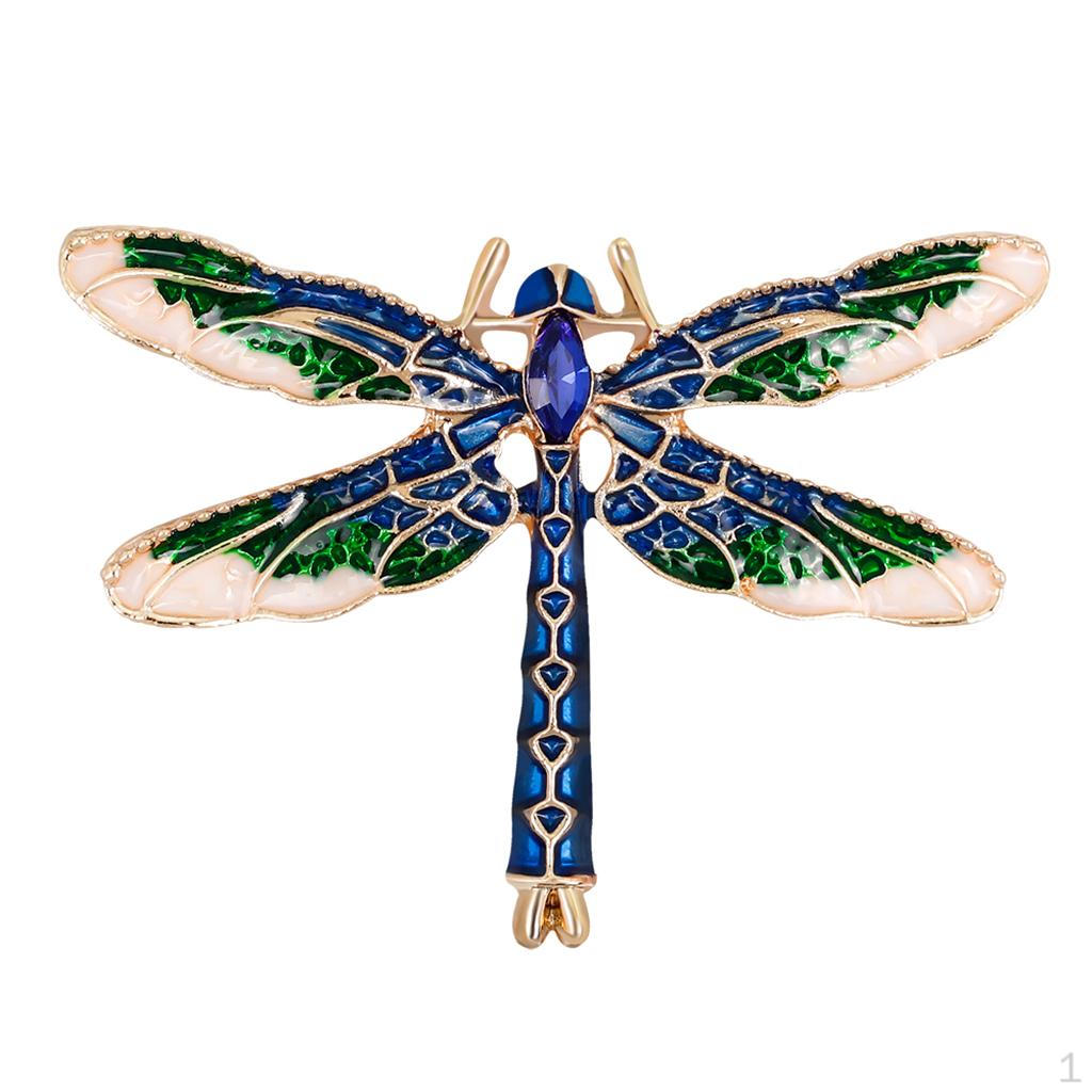 Dragonfly Pins Badge Corsage Rhinestone Brooch Jewelry Gift