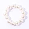 Popular women's fashion exaggerated large imitation pearl necklace bracelet earrings set personalized jewelry set