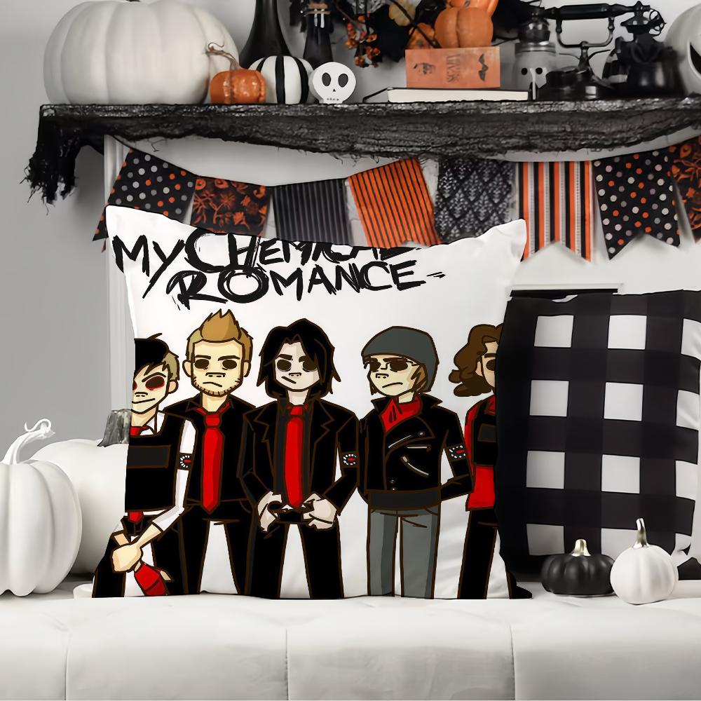Band M-My C-Chemical R-Ro M-Mance Pillow Case Office Cushions Suitable For Sofa Car Bedroom Decorative Cushion Cover
