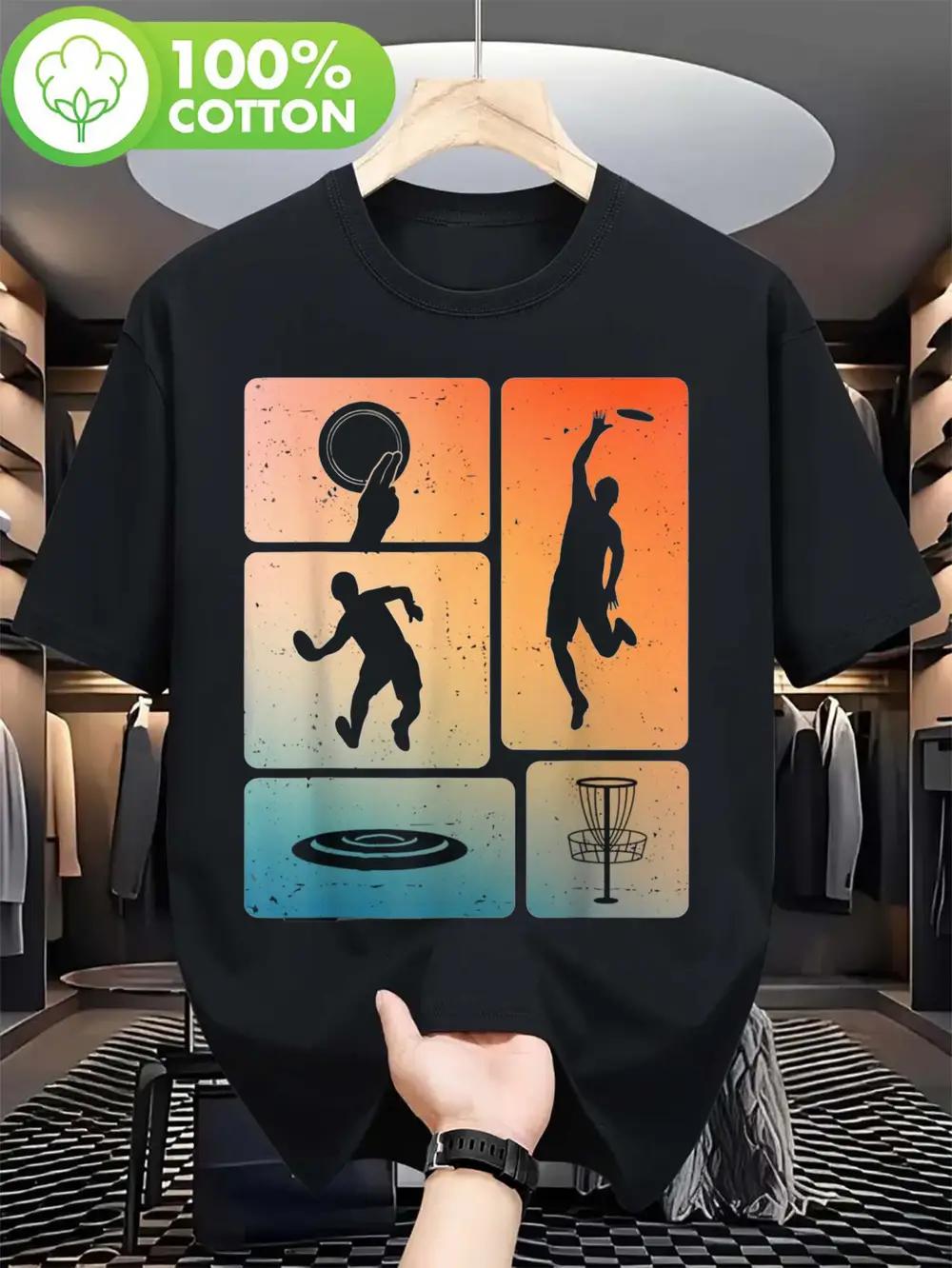 

Funny Disc Golf Player Cool Flying Disc Sports Enthusiast T-shirt M