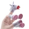 Crative Cartoon  Animal Four-footed Finger Toys Finger Doll Baby Educational Hand Toy Radom Color