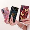 Casing For Vivo V15 Pro Cover Transparent Cute Cat Fashion Butterfly Funny Painted Phone Case For Vivo 1818