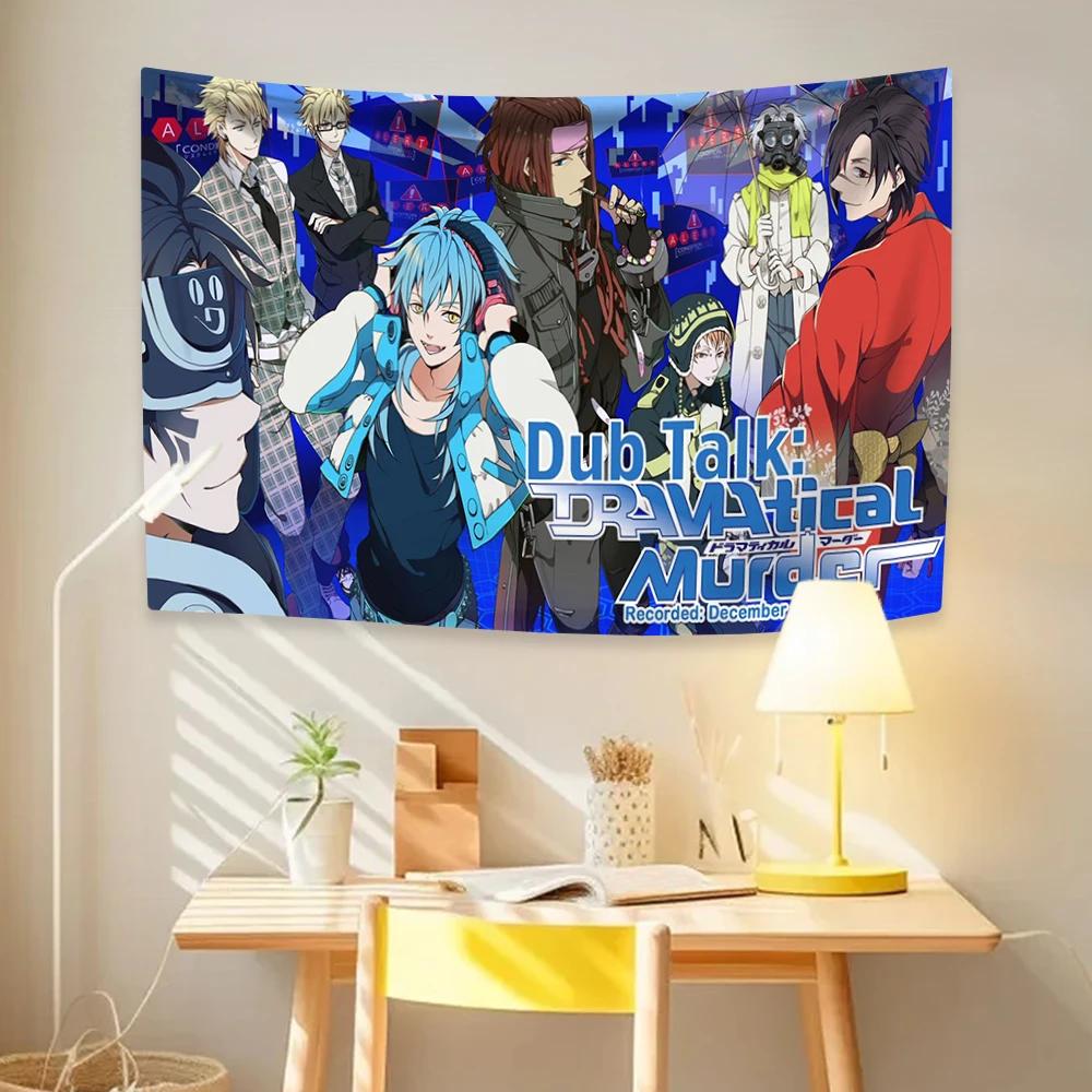 VIKAMA Anime Game Tapestry Japanese Mysterious Scene Wall Mural Hanging Living Room Game Room Art Decor