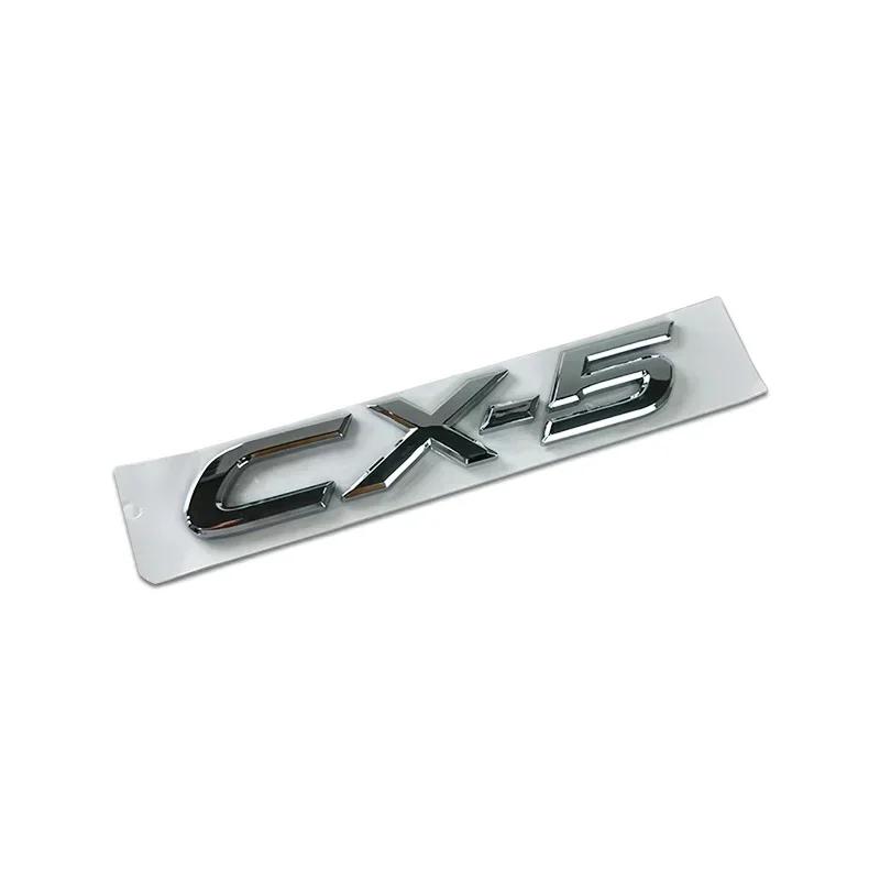 for Plastic Car Front Trunk Emblem Mazda CX-5 CX5 Steering Wheel Badge 3D Body Replaced Sticker Rear Tail Refitting Decoration k2