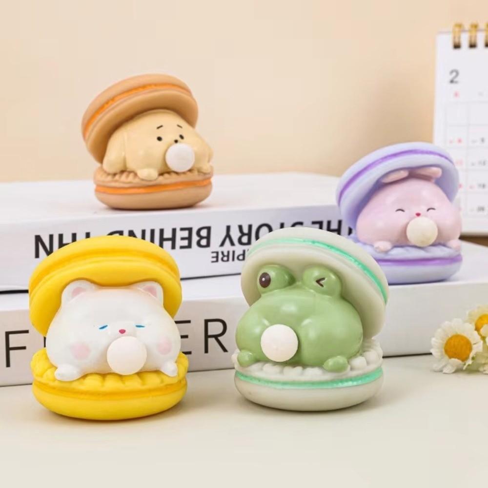 Anti-Stress Squeeze Toy Animal Spit Bubble Burger Desktop Decorative Ornaments  Children
