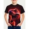 Mode Herren Kinder Kleidung Rundhals Kurzarm 3D Lässig Farbdruck Lässiges Kurzarm Rundhals T-Shirt