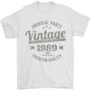 Vintage Year 37th Birthday 1989 Unisexs TShirt 100 Cotton White