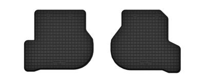 Rear Rubber Car Mats (2 Pcs), Universal For: Seat Leon II Hatchback (2005-2012)