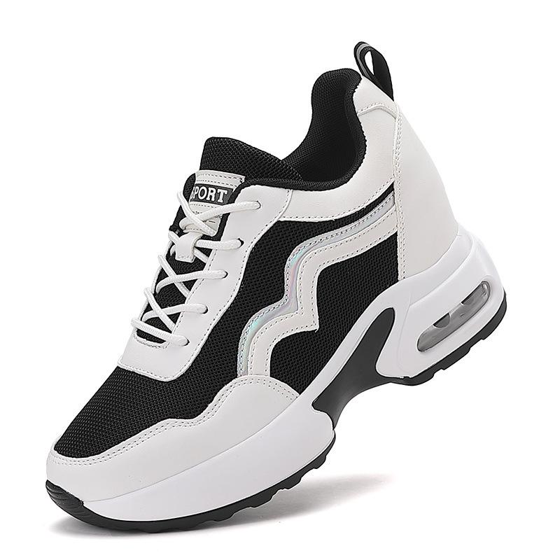 Manufacturers increase height fashion women's shoes breathable mesh sports women's shoes platform casual sports shoes women's foreign trade