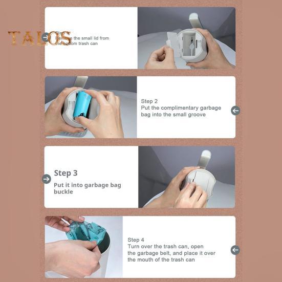 Cat Litter Scoop Portable Cat Litter Scoop Holder with Trash Container Cat Poop Sifting Shovel with Waste Bags for Indoor Cats