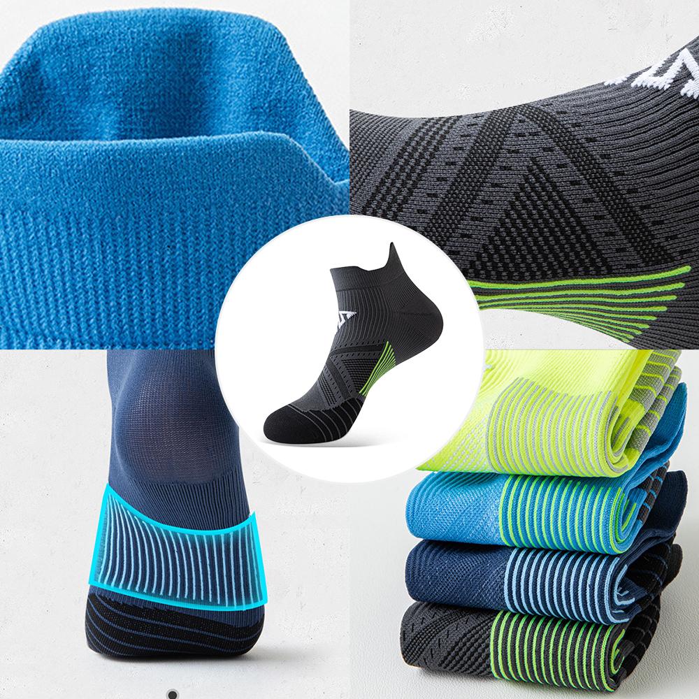 2 Pairs Quick Dry Breathable Anti-Slip Running Socks Fitness Gym Sweat-wicking Women Men Socks