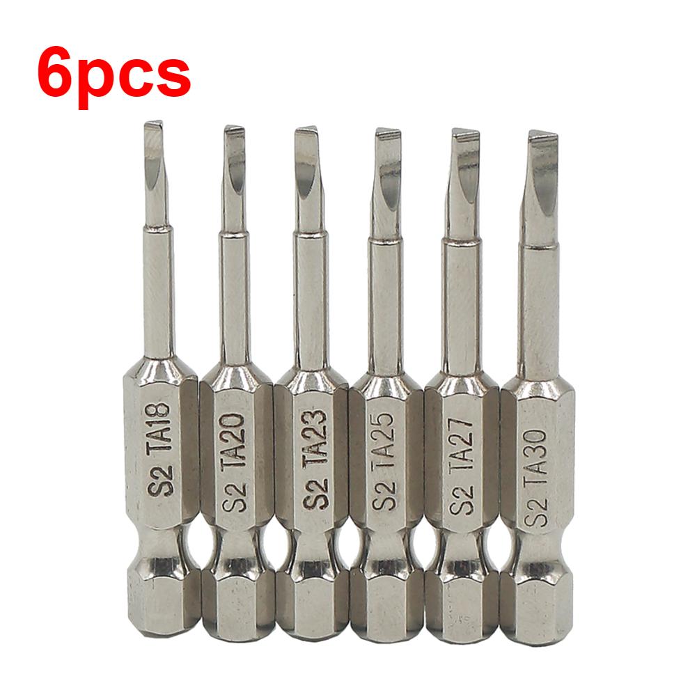 6/12pcs Magnetic Triangle Screwdriver Bits S2 Steel 1/4 inch Hex Shank Screwdriver Bit Set DIY Hand Tools