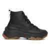 MLB Chunky High Synthetic Leather Trend Sports Shock Absorption Non-Slip Increased Height High-Top Dad Shoes Unisex sneakers Black 3ASHU4116-50BKS