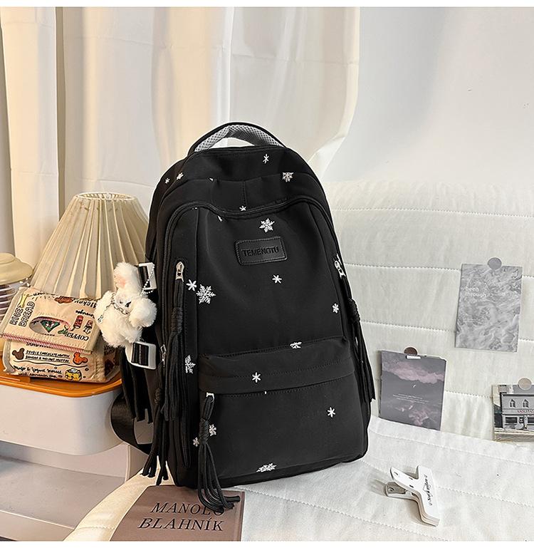 Schoolbag schoolbag junior high school girls 1011 new high value ins style simple high school students large capacity backpack