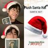 Red Christmas Plush Hat: Cute Holiday Accessory for Men