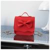 Bow Tie Shoulder Crossbody Bag Girls Trendy Mini Square Bag For School And Play