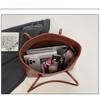 Vintage Large Capacity Faux Leather Tote Bag for Women, Chic Korean Style Commuter Shoulder Handbag, Soft Texture Fashion Work Bag