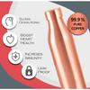 Copper Charge 1000 Water Bottle, Set of 2, 930 Ml Each, Copper | 100% Leak Proof | Office | Gym Bottle | Yoga