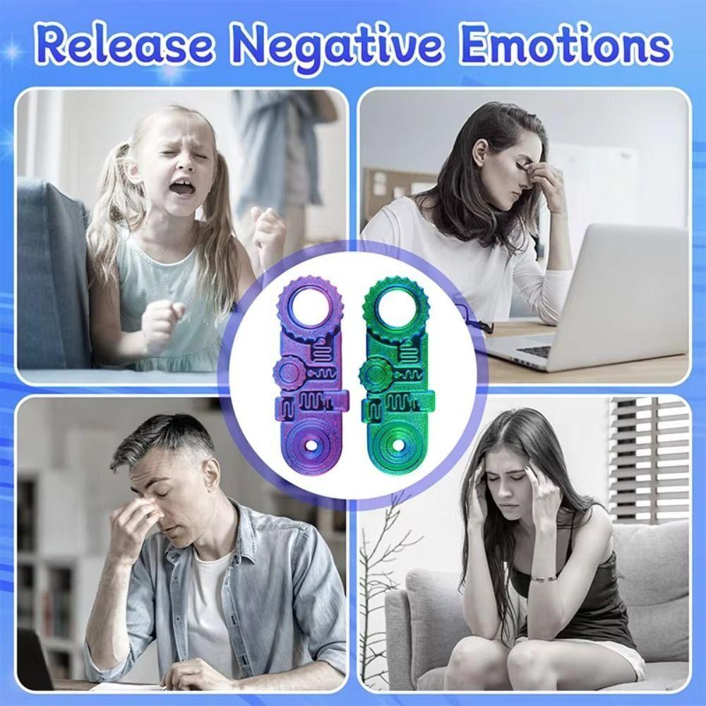 5-in-1 Fingertip Gyro Mechanical Spinning Top Spring Gear Chain Gyroscope  Adult