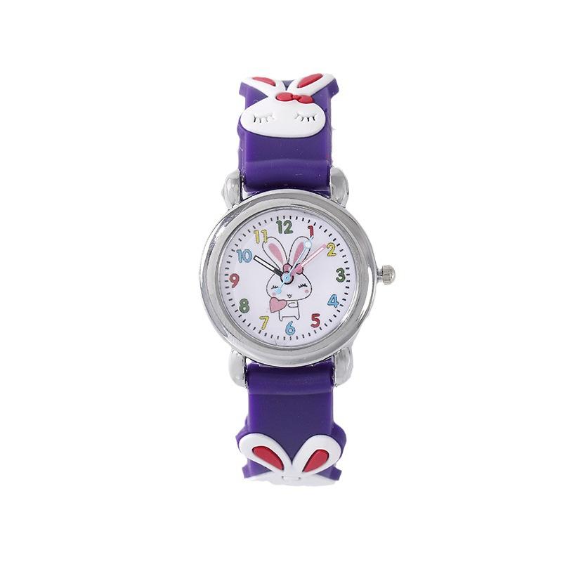 Cute Rabbit Multicolor Children'S Silicone Watch