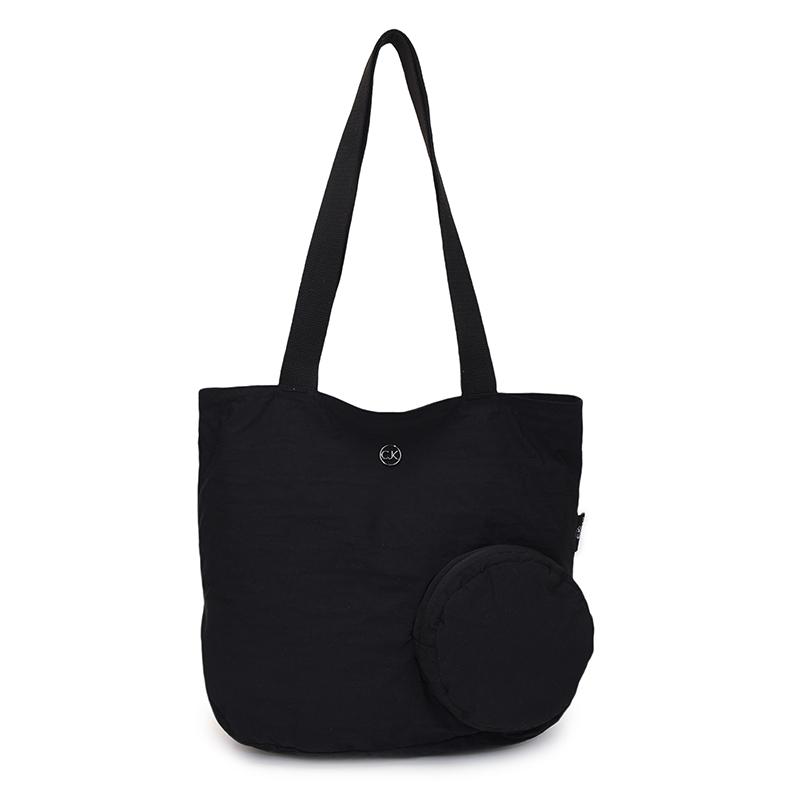 Solid Color Lightweight Women's Foldable Shoulder Bag Tote Bag