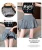 Plus Size Polka Dot High Waist A-Line Skirt for Women - Grey and Fluffy, Irregular Short Design for Summer