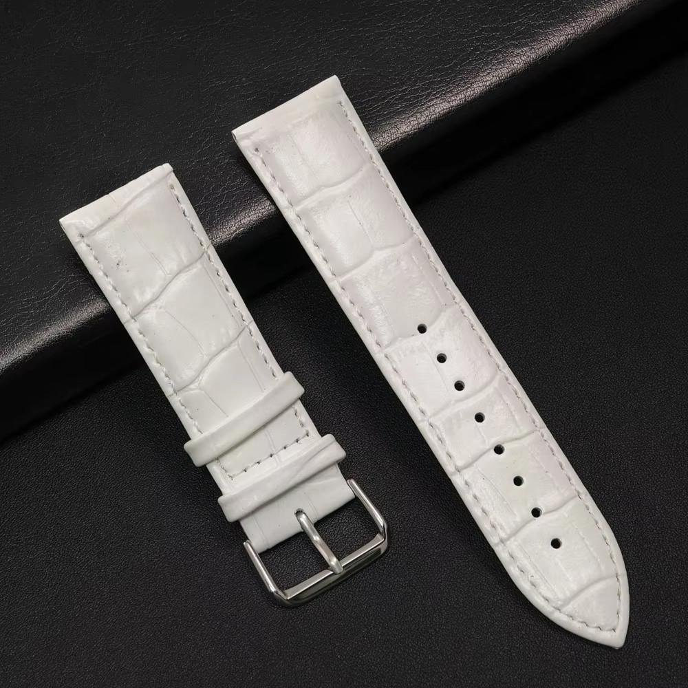 20mm 22mm Leather Strap for Redmi Watch 5 / 3 Active Lite Soft Business Wristband Strap for Samsung Galaxy Watch 7 6 5 4 Classic