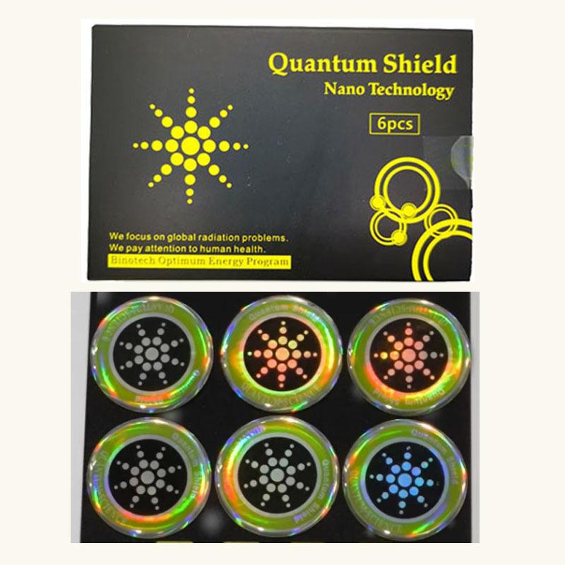 Six-Piece Energy Shield: Anti-Radiation Mobile Phone Stickers with Negative Ions