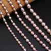 1String, AA Natural Freshwater Pearls, Rice-shaped Purple Pearl Beads, for DIY Necklace Bracelet, Jewelry Making, Birthday Party Crafts, 36cm
