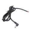 DC5.5mmx2.5mm Right Angle Male Plug Bare End Cable 16AWG Conversion Cord for LED Monitor Cameras Easy Installation