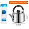 304 Stainless Steel Whistling Kettle for Gas & Induction, Large Capacity