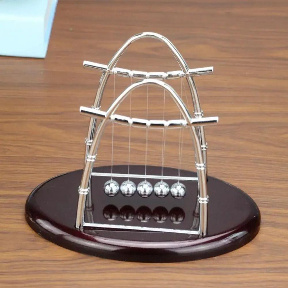 Perpetual Motion Pendulum Cradle Decor Physics Science Steel Balance Ball  Office Table