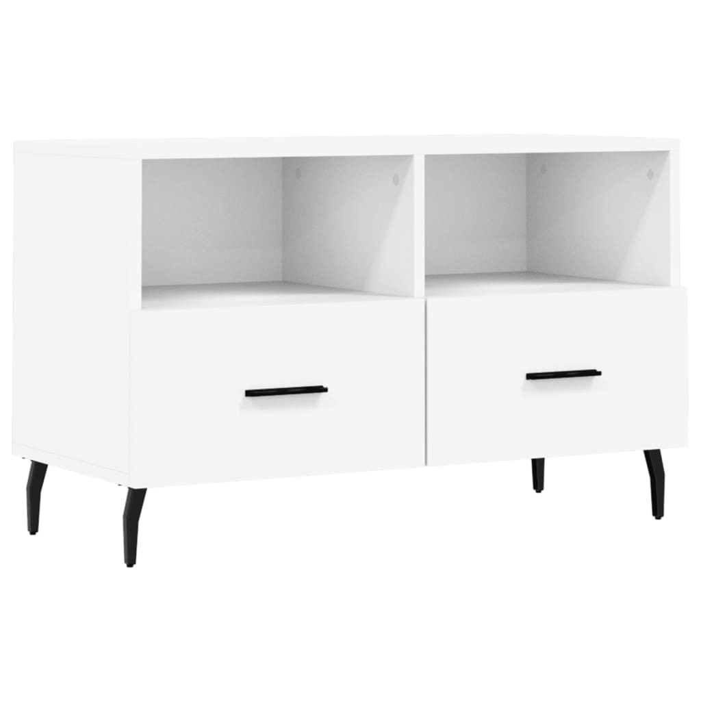 TV Stand White 80 x 36 x 50 cm Particleboard