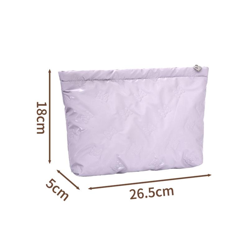 Butterfly Pattern, Hand-held Makeup Bag, Travel Storage Bag, Portable Bag, Middle Bag, Essential Travel Item, Makeup Bag, Large Capacity