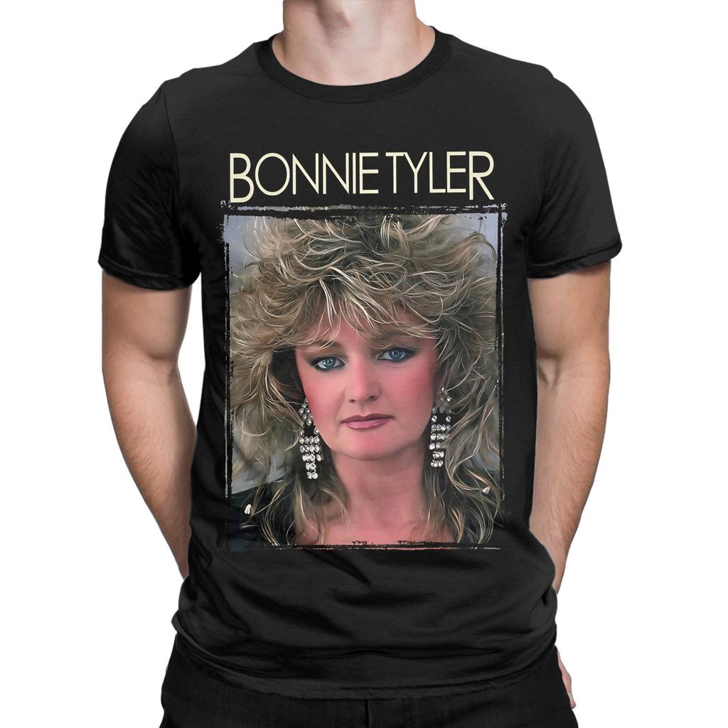 Music Bonnie Tyler TShirt Men Women Vintage Cotton Tees O Neck Short Sleeve T Shirt Plus Size Clothes