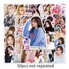 50 Twice Graffiti Korean Girl Group Support Stickers: Personalized, Waterproof, for Planners, Phone Cases, and Suitcases.