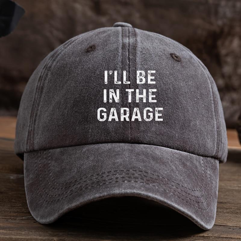 

Fun Letter Print Baseball Cap, Unisex Outdoor Hat, Fashionable and Versatile Peaked Cap Trend коричневий
