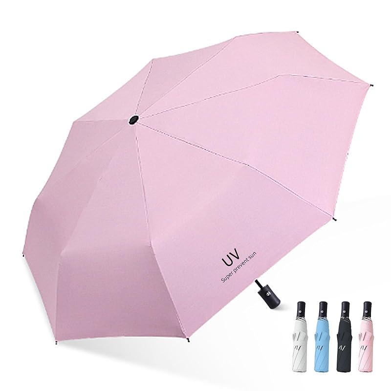 

[Tiernyueth] Folding parasol 285g-320g super lightweight 8 bones UV cut One-touch automatic opening/closing 100% shading rate long lasting Strong wind