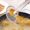 1PCS  2-in-1 Kitchen Multi-functional Stainless Steel Clamp Strainer Filter Spoon With Clip Food Kitchen Oil-Frying Salad BBQ Filter